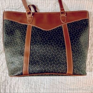 Equestrian Shopper Tote Shoulder Bag Horse Bits and Stirrups